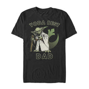 Men's Star Wars Yoda Best Dad  Adult T-Shirt