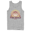 Men's Star Wars: The Mandalorian The Child Cartoon Retro Sunset  Adult Tank Top