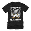 Men's Lost Gods Inquisitive Meowstache Cat  Adult T-Shirt