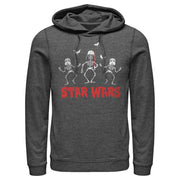 Men's Star Wars Halloween Vader Skeletons  Adult Pull Over Hoodie