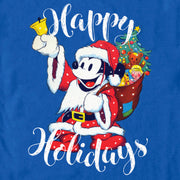 Men's Mickey & Friends Christmas Happy Holidays Mickey  Adult T-Shirt