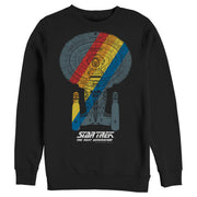 Men's Star Trek: The Next Generation USS Enterprise Rainbow Streak  Adult Sweatshirt