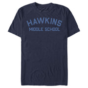 Men's Stranger Things Hawkins Middle School  Adult T-Shirt