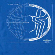 Men's Marvel Spider-Man: No Way Home Spider Icon Blueprint  Adult T-Shirt