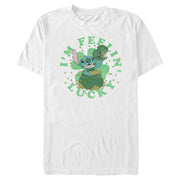 Men's Lilo & Stitch I'm Feeling Lucky  Adult T-Shirt