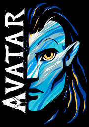 Men's Avatar: The Way of Water Jake Sully Face Logo  Adult T-Shirt