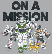 Men's Lightyear On a Mission Group  Adult Sweatshirt