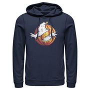 Men's Ghostbusters Halloween Pumpkin Logo  Adult Pull Over Hoodie