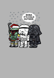 Men's Star Wars Christmas Boba It's Cold Outside  Adult Pull Over Hoodie