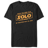 Men's Solo: A Star Wars Story New Film Logo Text  Adult T-Shirt