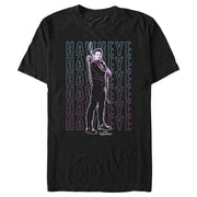 Men's Marvel Hawkeye Name Stack  Adult T-Shirt