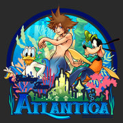 Men's Kingdom Hearts 1 Mermen Friends From Atlantica  Adult T-Shirt