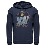 Men's NASA Explore The Universe Circle Portrait  Adult Pull Over Hoodie