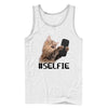 Men's Lost Gods Cat Selfie  Adult Tank Top