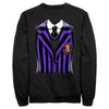 Men's Wednesday Nevermore Academy Uniform Purple  Adult Sweatshirt