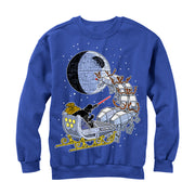 Men's Star Wars Christmas Darth Vader Santa's Sleigh  Adult Sweatshirt