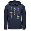 Men's Toy Story Pixel Characters  Adult Pull Over Hoodie