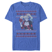 Men's Batman Ugly Christmas Harley Quinn  Adult T-Shirt