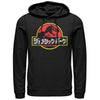 Men's Jurassic Park Japanese Kanji Logo  Adult Pull Over Hoodie