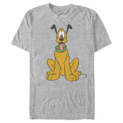 Men's Mickey & Friends Pluto Perked Dog Ears  Adult T-Shirt