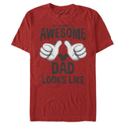 Men's Mickey & Friends This is What an Awesome Dad Looks Like  Adult T-Shirt