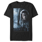 Men's The Lord of the Rings Fellowship of the Ring Aragorn Poster  Adult T-Shirt