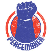 Men's Peacemaker Blue Fist Circle  Adult T-Shirt