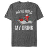 Men's Lost Gods Hold My Drink Skater Santa  Adult T-Shirt