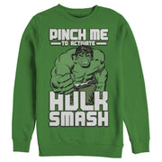 Men's Marvel St. Patrick's Day Hulk Smash  Adult Sweatshirt