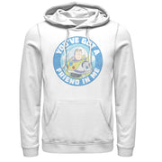 Men's Toy Story Friend in Me Buzz Circle  Adult Pull Over Hoodie