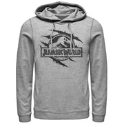 Men's Jurassic World Scale Logo Claw Marks  Adult Pull Over Hoodie