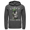 Men's Star Wars St. Patrick's Day Yoda Lucky You Are  Adult Pull Over Hoodie