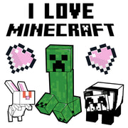 Men's Minecraft Love and Mobs  Adult T-Shirt