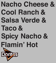 Men's Doritos Flavors Stack  Adult T-Shirt