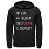 Men's Nintendo Eat Sleep NES Game Repeat  Adult Pull Over Hoodie