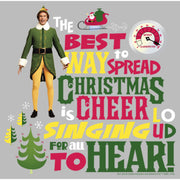 Men's Elf Christmas Cheer Loud Singing  Adult T-Shirt