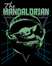 Men's Star Wars: The Mandalorian Distressed '80s Grogu  Adult T-Shirt