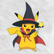 Men's Pokemon Halloween Pikachu Magic Wand  Adult Baseball Tee