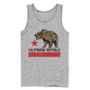 Men's Lost Gods Hungry California Republic Bear  Adult Tank Top