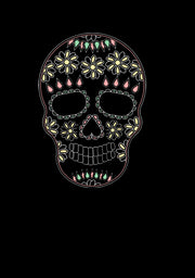 Men's Lost Gods Halloween Sugar Skull  Adult T-Shirt