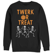 Women's CHIN UP Halloween Twerk or Treat Skeleton  Adult Sweatshirt