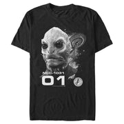 Men's Star Trek: Discovery Black and White Linus  Adult T-Shirt