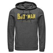 Men's Batman Logo Vintage  Adult Pull Over Hoodie