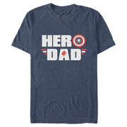 Men's Marvel Hero Dad Captain America Shield  Adult T-Shirt