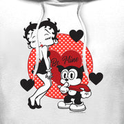 Men's Betty Boop Valentine's Day Bimbo Be Mine  Adult Pull Over Hoodie