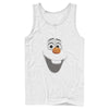 Men's Frozen Olaf Face  Adult Tank Top