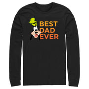 Men's Mickey & Friends Father's Day Best Goofy Dad Ever  Adult Long Sleeve Shirt