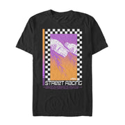 Men's Fast & Furious Retro Street Racing Poster  Adult T-Shirt