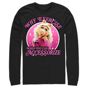 Men's The Muppets Miss Piggy Accessorize  Adult Long Sleeve Shirt