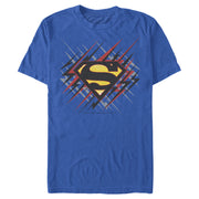 Men's Superman Logo Lightning  Adult T-Shirt